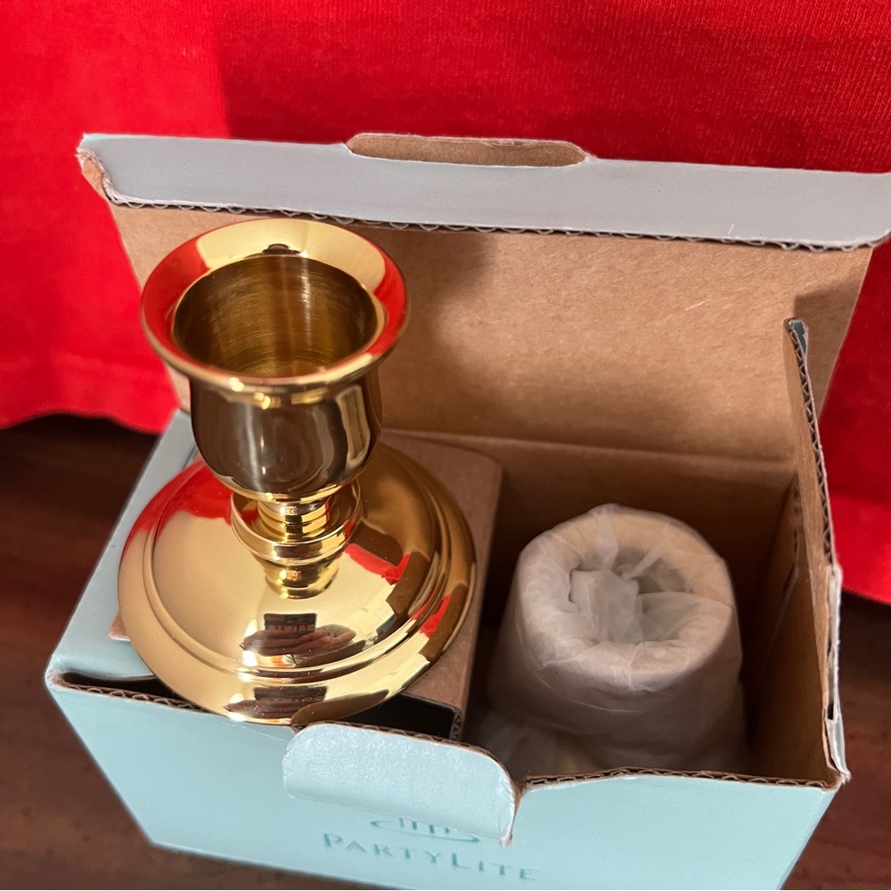 Brass PartyLite Gold Candle Holder